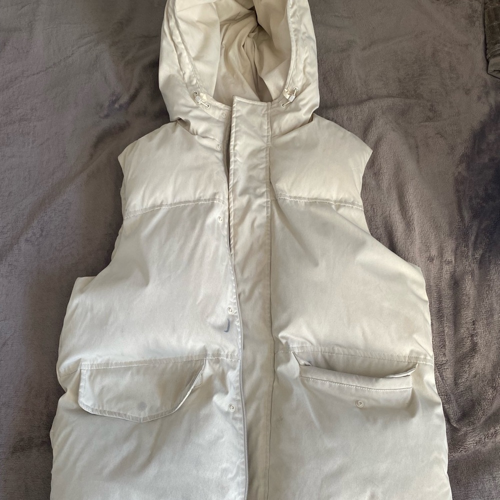 Zara Cream Hooded Jacket